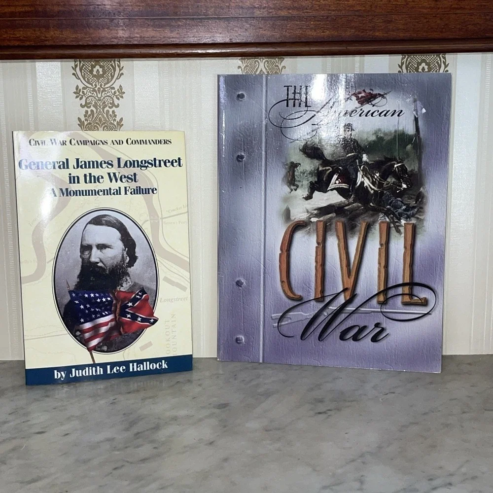 Two American Civil War Books Literature | James Longstreet & Summary of‎ Wartime